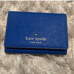 Kate Spade Cream and Blue Wallet